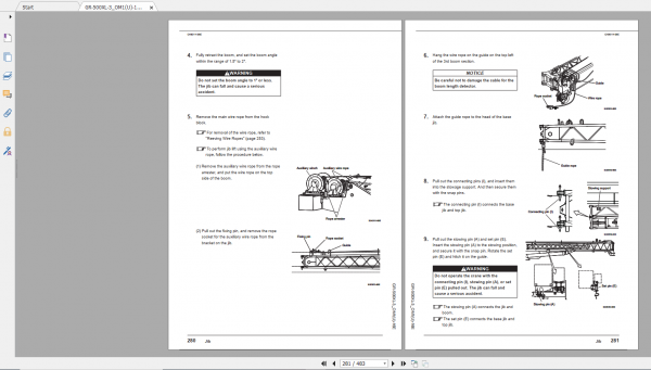 Tadano Rough Terrain Crane GR 500XL 3 GR 500 3 00311 Operation Maintance Manual 3