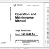 Tadano Rough Terrain Crane GR 550EX 1 GR 550E 1 00211 Operation Maintance Manual 1