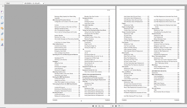 Tadano Rough Terrain Crane GR 550EX 1 GR 550E 1 00211 Operation Maintance Manual 2