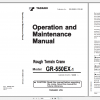 Tadano Rough Terrain Crane GR 550EX 1 GR 550E 1 00212 Operation Maintance Manual 1