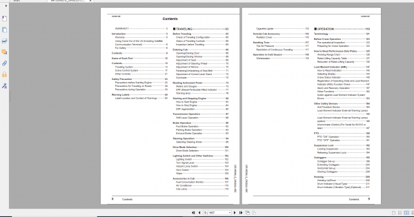 Tadano Rough Terrain Crane GR 550XL 2 GR 550 2 00201 Operation Maintance Manual 2