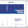 Tadano Rough Terrain Crane GR 600EX 2 GR 600E 2 00201 Operation Maintance Manual 1