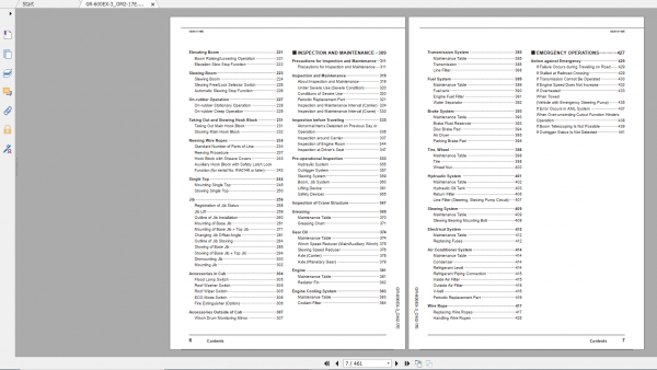 Tadano Rough Terrain Crane GR 600EX 3 GR 600E 3 00102 Operation Maintance Manual 2