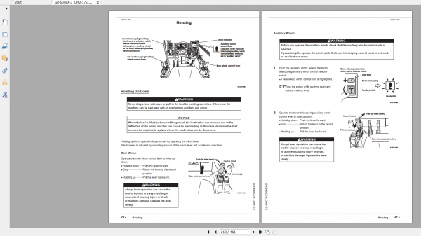 Tadano Rough Terrain Crane GR 600EX 3 GR 600E 3 00102 Operation Maintance Manual 3
