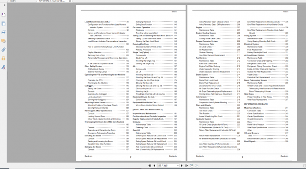 Tadano Rough Terrain Crane GR 600XL 1 GR 600 1 00214 Operation Maintance Manual 2