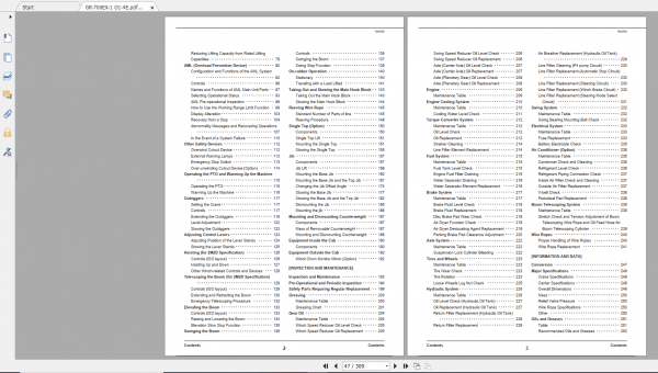 Tadano Rough Terrain Crane GR 700EX 1 GR 700E 1 00211 Operation Maintance Manual 2