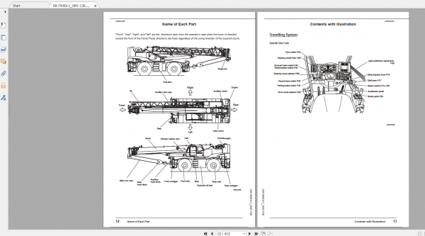Tadano Rough Terrain Crane GR 700EX 1 GR 700E 1 00214 Operation Maintance Manual 3