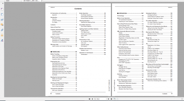 Tadano Rough Terrain Crane GR 700EX 1 GR 700E 1 00216 Operation Maintance Manual 2