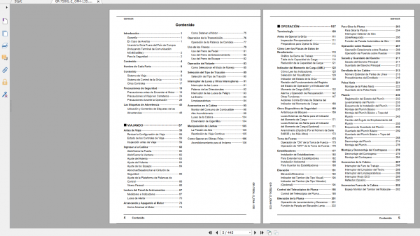Tadano Rough Terrain Crane GR 750XL 2 GR 750 2 00105 Operation Maintance Manual 2