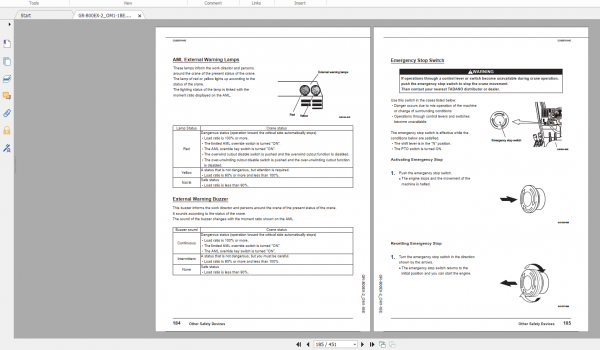 Tadano Rough Terrain Crane GR 800EX 2 GR 800E 2 00201 Operation Maintance Manual 3