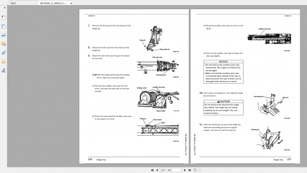 Tadano Rough Terrain Crane GR 900XL 2 GR 900 2 00101 Operation Maintance Manual 3