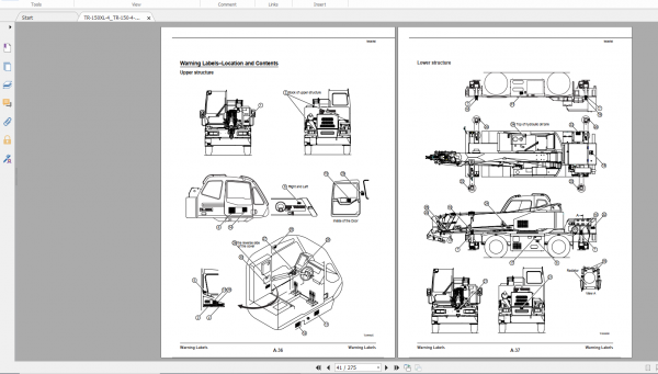 Tadano Rough Terrain Crane TR 150XL 4 TR 150 4 00102 Operation Maintance Manual 2