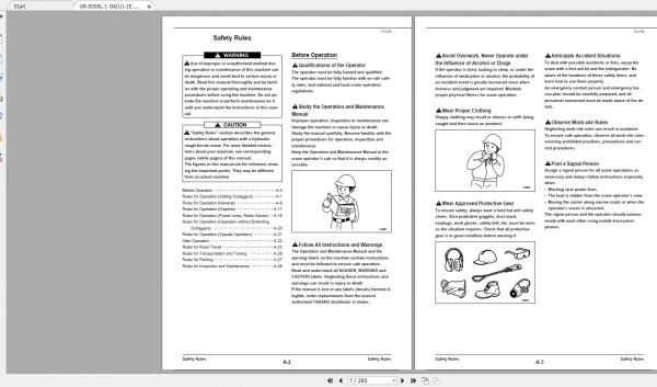 Tadano Rough Terrain Crane TR 500XL 4 GR 500 1 00104 Operation Maintance Manual 2