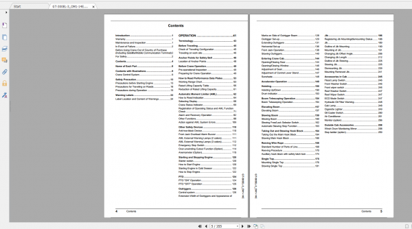 Tadano Truck Crane GT 300ER 3 GT 300E 3 00801 Operation Maintance Manual 2