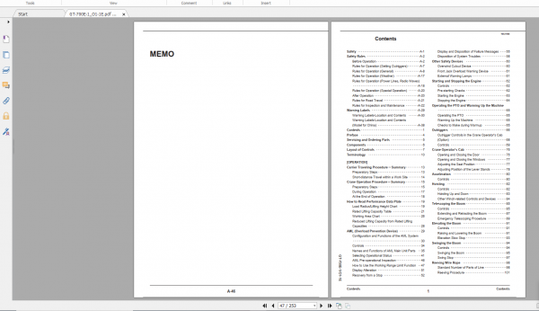 Tadano Truck Crane GT 700E 1 GT 700E 1 90102 Operation Maintance Manual 2