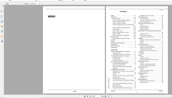 Tadano Truck Crane GT 800XXL 1 GT 800 1 90102 Operation Maintance Manual 2