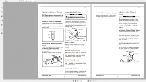 Tadano Truck Mounted Crane GT 550EX 1 GT 550E 1 00102 Operation Maintance Manual 3