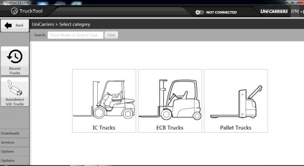 TruckTool 3.9.1 08.2021 Diagnostic Program for Mitsubishi Cat TCM UniCarriers Rocla 6 1