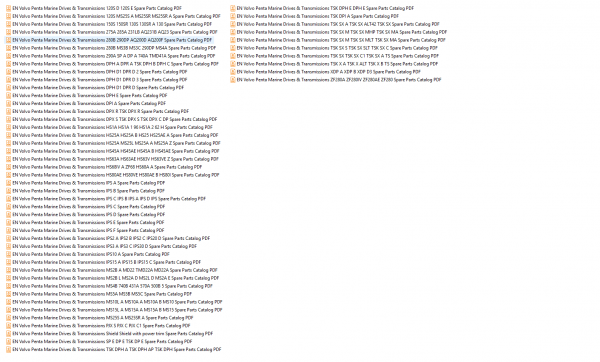 Volvo Penta Full Models 08.2021 Updated Spare Parts Catalog PDF 5 1