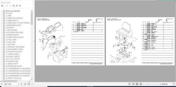 Yanmar Backhoe Loader CBL40 Parts Catalog 0CS10 M42301EN 2