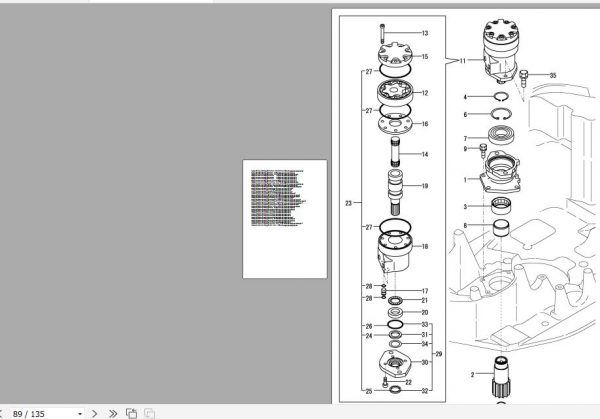 Yanmar Crawler Backhoe B08 3 Parts Catalog Y00S4171 2