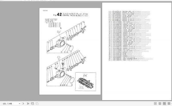 Yanmar Crawler Backhoe B12 2B B17 2B Parts Catalog Y00K3442 2