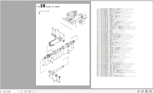 Yanmar Crawler Backhoe B22 2B Panama Parts Catalog Y00S3870 2