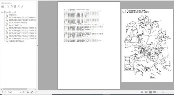 Yanmar Crawler Backhoe B50 2B Europe Parts Catalog Y00S3671 2