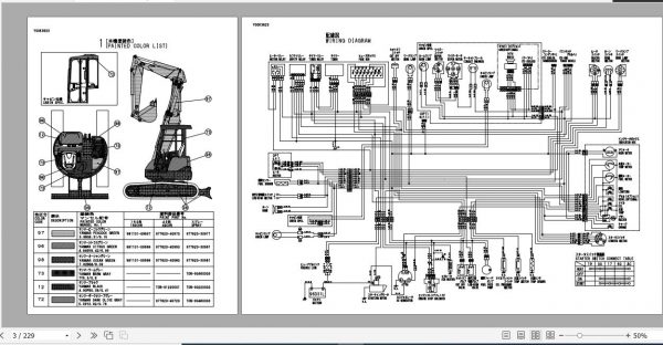 Yanmar Crawler Backhoe B6 3 Parts Catalog Y00K3623 2