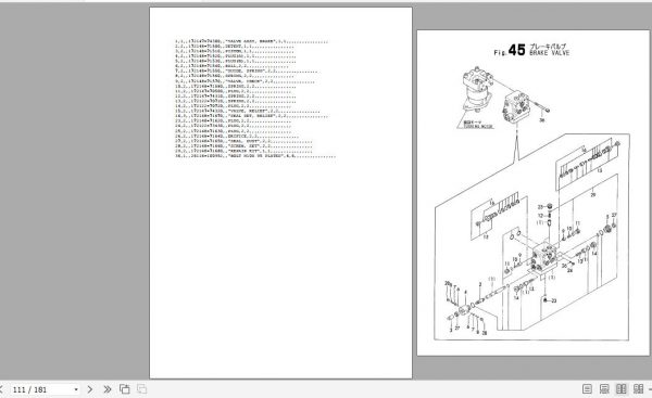Yanmar Crawler Backhoe B6 Parts Catalog Y00K2591 2