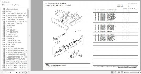 Yanmar Crawler Backhoe SV100 2B Parts Catalog 0CS10 M59900EN 2