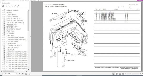 Yanmar Crawler Backhoe VIO15 2 Parts Catalog 0CS10 M41801EN 2