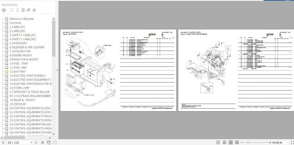 Yanmar Crawler Backhoe VIO15 2A Parts Catalog 0CK10 M40401EN 2