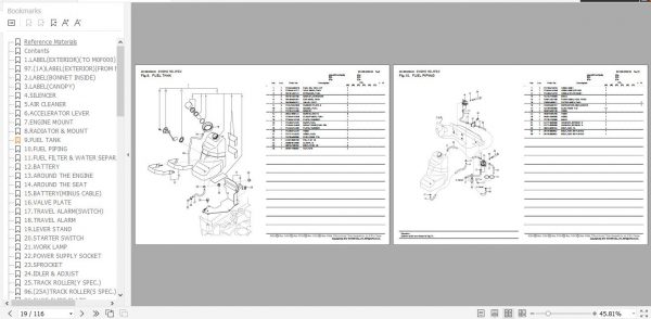 Yanmar Crawler Backhoe VIO17 A Parts Catalog 0CK50 M00240EN 2