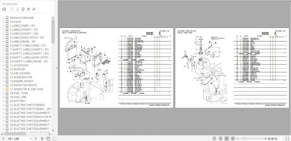 Yanmar Crawler Backhoe VIO27 3 Parts Catalog 0CK10 M39802EN 2