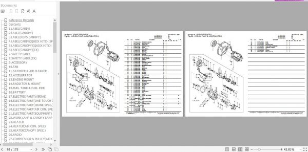 Yanmar Crawler Backhoe VIO40 2 Parts Catalog 0CK10 M37702EN 2
