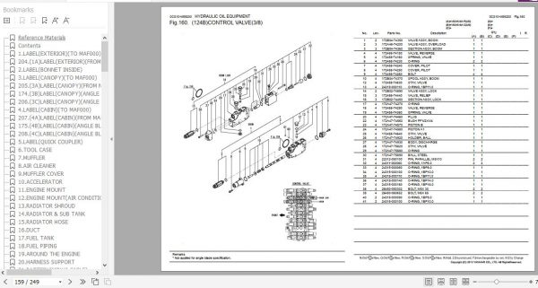 Yanmar Crawler Backhoe VIO45 6A Parts Catalog 0CS10 M59200EN 2
