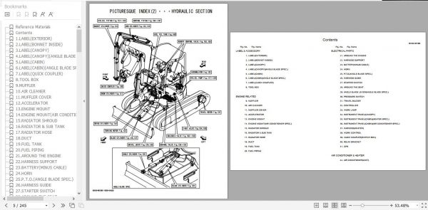 Yanmar Crawler Backhoe VIO50 6A Parts Catalog 0CK50 M01380EN 2