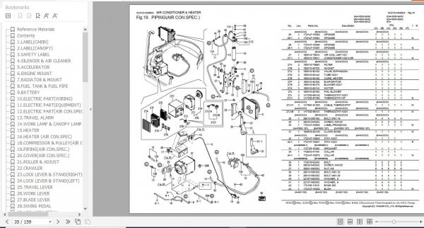 Yanmar Crawler Backhoe VIO55 5 Parts Catalog 0CS10 M46903EN 2
