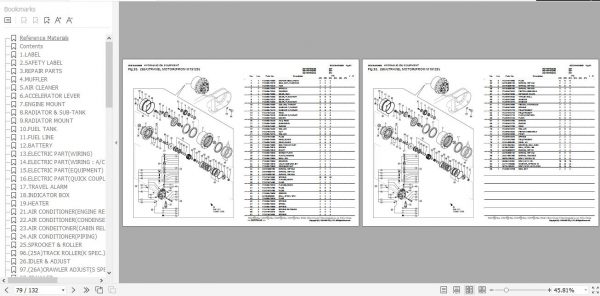 Yanmar Crawler Backhoe VIO75 C Parts Catalog 0CS10 M53500EN 2