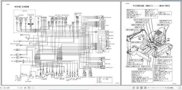 Yanmar Crawler Backhoe VIO75 Parts Catalog