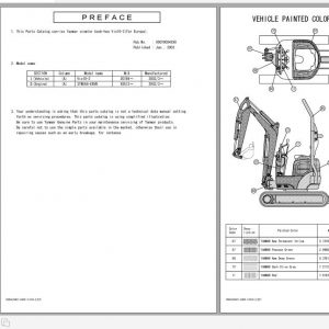 Yanmar Crawler Backhoe Vio10 2 Parts Catalog Y00S4290 1