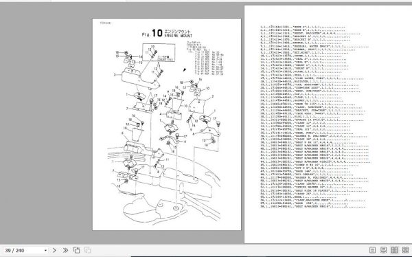 Yanmar Crawler Backhoe Vio40 1 Parts Catalog Y00K3483 3