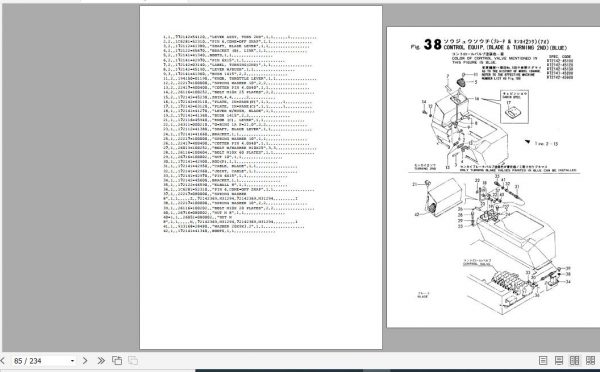 Yanmar Crawler Backhoe YB271 B27 B27 1 Parts Catalog Y00K2292 3