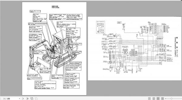 Yanmar Crawler Backhoe YB401 2 Parts Catalog Y00K2042 2