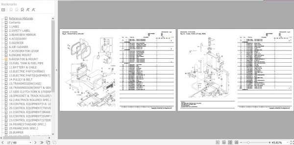 Yanmar Crawler Carrier C12R A Parts Catalog 0CS10 M45702EN 2