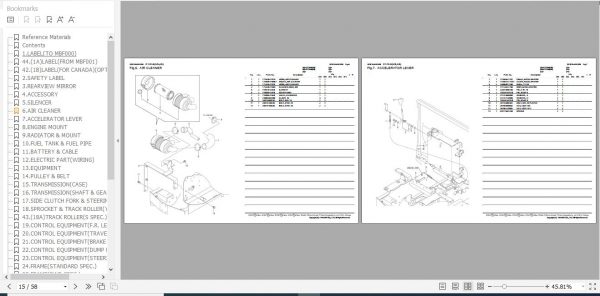 Yanmar Crawler Carrier C12R BUS Parts Catalog 0CS10 M52300EN 2