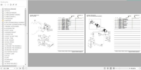 Yanmar Crawler Carrier C30R 3US Parts Catalog 0CK50 M00830EN 2