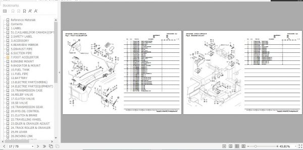 Yanmar Crawler Carrier C30RUS 2B Parts Catalog 0CS10 M52500EN 2