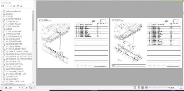 Yanmar Crawler Carrier C50R 3A Parts Catalog 0CK30 M38102EN 2